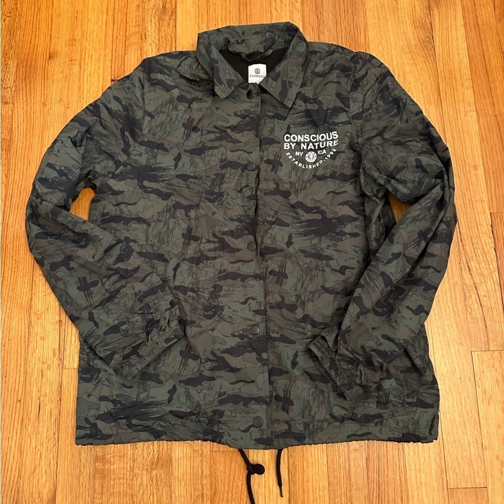 Element Camo Button front Women's  Size L(j5